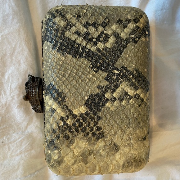 House of Harlow Snakeskin Clutch - Picture 2 of 4